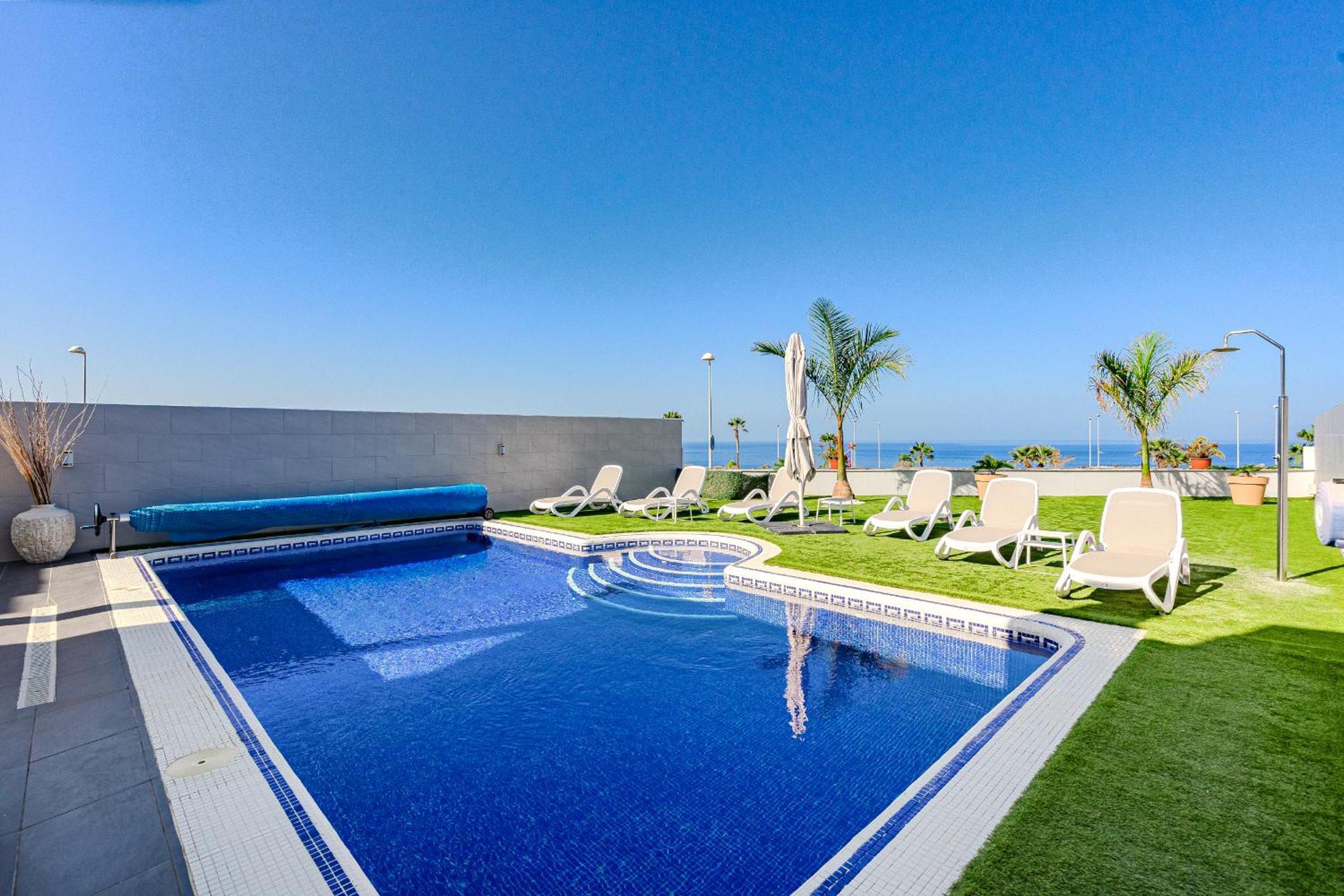 Villa Elisabetta, Luxury Villa With Heated Pool Ocean View In Adeje, Tenerife Costa Adeje  Ngoại thất bức ảnh